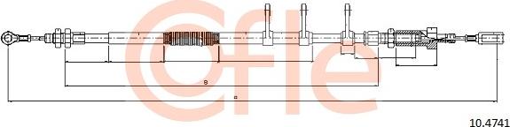 Cofle 10.4741 - Cavo comando, Freno stazionamento www.autoricambit.com