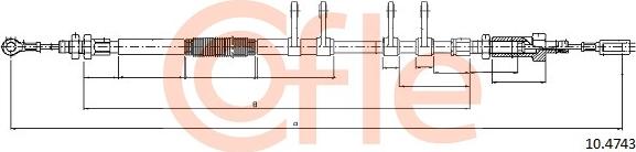 Cofle 92.10.4743 - Cavo comando, Freno stazionamento www.autoricambit.com