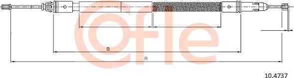 Cofle 10.4737 - Cavo comando, Freno stazionamento www.autoricambit.com