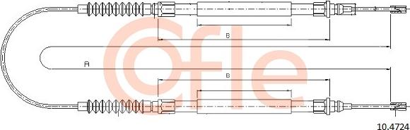 Cofle 10.4724 - Cavo comando, Freno stazionamento www.autoricambit.com
