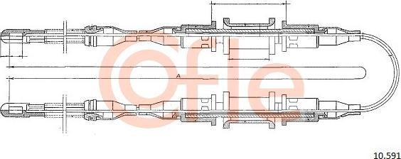 Cofle 10.591 - Cavo comando, Freno stazionamento www.autoricambit.com