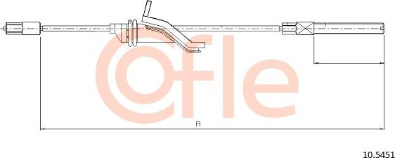 Cofle 10.5451 - Cavo comando, Freno stazionamento www.autoricambit.com