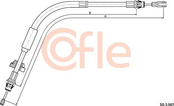 Cofle 10.5347 - Cavo comando, Freno stazionamento www.autoricambit.com