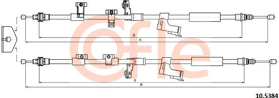 Cofle 92105384 - Cavo comando, Freno stazionamento www.autoricambit.com