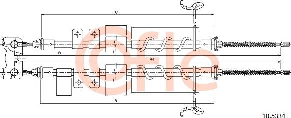 Cofle 10.5334 - Cavo comando, Freno stazionamento www.autoricambit.com