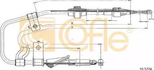 Cofle 10.5224 - Cavo comando, Freno stazionamento www.autoricambit.com