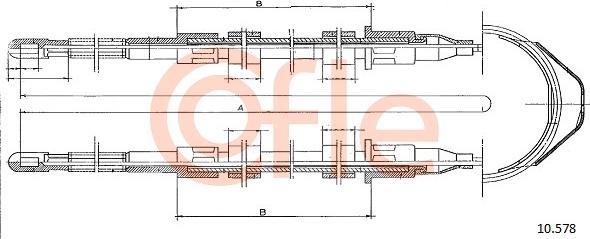 Cofle 10.578 - Cavo comando, Freno stazionamento www.autoricambit.com