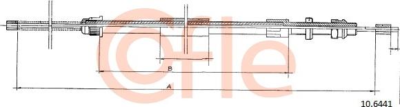 Cofle 10.6441 - Cavo comando, Freno stazionamento www.autoricambit.com