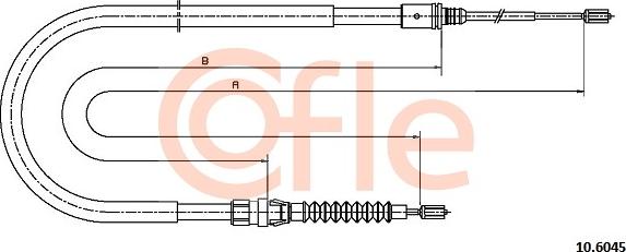 Cofle 10.6045 - Cavo comando, Freno stazionamento www.autoricambit.com