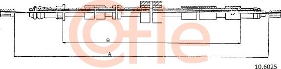 Cofle 10.6025 - Cavo comando, Freno stazionamento www.autoricambit.com