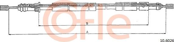 Cofle 10.6026 - Cavo comando, Freno stazionamento www.autoricambit.com