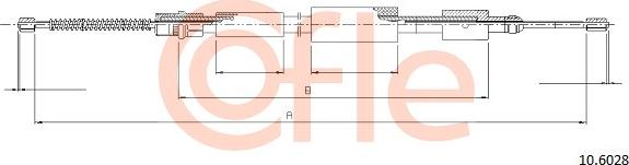 Cofle 10.6028 - Cavo comando, Freno stazionamento www.autoricambit.com