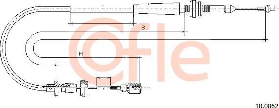 Cofle 10.0862 - Cavo acceleratore www.autoricambit.com