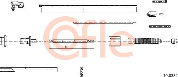 Cofle 10.0382 - Cavo acceleratore www.autoricambit.com