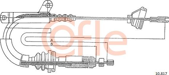 Cofle 10.817 - Cavo comando, Freno stazionamento www.autoricambit.com