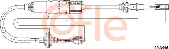 Cofle 10.3446 - Cavo comando, Comando frizione www.autoricambit.com