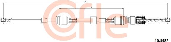 Cofle 92.10.3482 - Cavo comando, Cambio manuale www.autoricambit.com