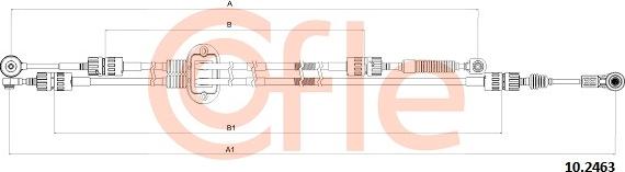 Cofle 10.2463 - Cavo comando, Cambio manuale www.autoricambit.com