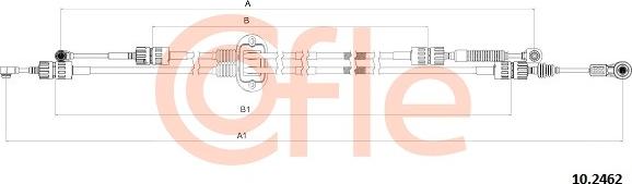 Cofle 10.2462 - Cavo comando, Cambio manuale www.autoricambit.com