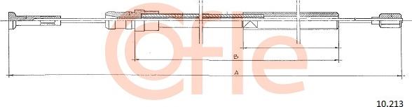 Cofle 10.213 - Cavo comando, Comando frizione www.autoricambit.com