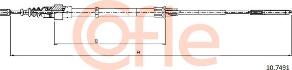 Cofle 10.7491 - Cavo comando, Freno stazionamento www.autoricambit.com