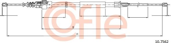 Cofle 10.7562 - Cavo comando, Freno stazionamento www.autoricambit.com