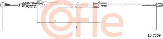 Cofle 10.7509 - Cavo comando, Freno stazionamento www.autoricambit.com