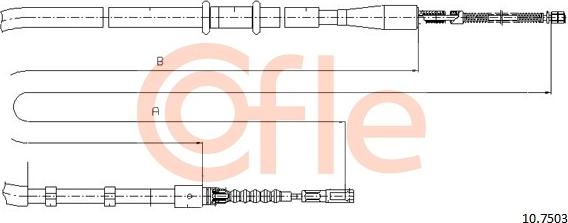 Cofle 10.7503 - Cavo comando, Freno stazionamento www.autoricambit.com