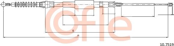 Cofle 10.7519 - Cavo comando, Freno stazionamento www.autoricambit.com