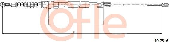 Cofle 10.7516 - Cavo comando, Freno stazionamento www.autoricambit.com