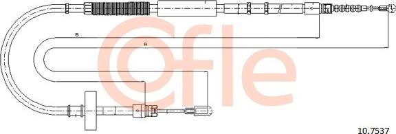 Cofle 10.7537 - Cavo comando, Freno stazionamento www.autoricambit.com