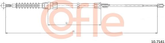 Cofle 10.7141 - Cavo comando, Freno stazionamento www.autoricambit.com