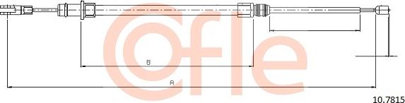 Cofle 10.7815 - Cavo comando, Freno stazionamento www.autoricambit.com