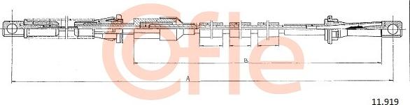 Cofle 11.919 - Cavo acceleratore www.autoricambit.com