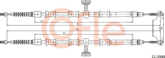 Cofle 11.5946 - Cavo comando, Freno stazionamento www.autoricambit.com