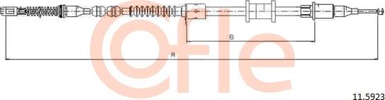 Cofle 11.5923 - Cavo comando, Freno stazionamento www.autoricambit.com