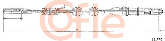 Cofle 11.592 - Cavo comando, Freno stazionamento www.autoricambit.com