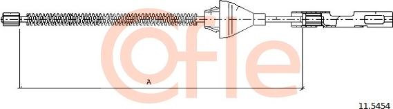 Cofle 11.5454 - Cavo comando, Freno stazionamento www.autoricambit.com