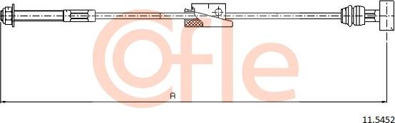 Cofle 11.5452 - Cavo comando, Freno stazionamento www.autoricambit.com