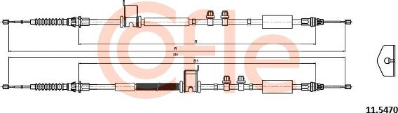 Cofle 11.5470 - Cavo comando, Freno stazionamento www.autoricambit.com