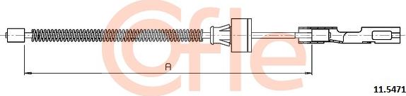 Cofle 11.5471 - Cavo comando, Freno stazionamento www.autoricambit.com