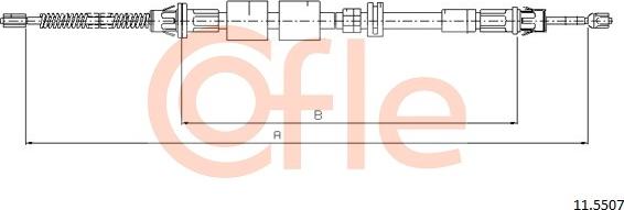 Cofle 11.5507 - Cavo comando, Freno stazionamento www.autoricambit.com