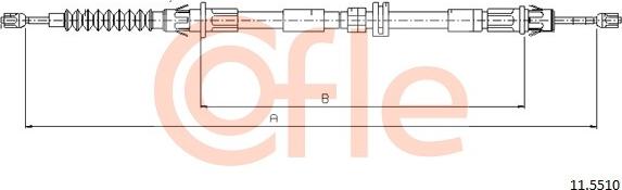 Cofle 11.5510 - Cavo comando, Freno stazionamento www.autoricambit.com