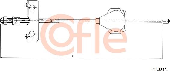 Cofle 11.5513 - Cavo comando, Freno stazionamento www.autoricambit.com