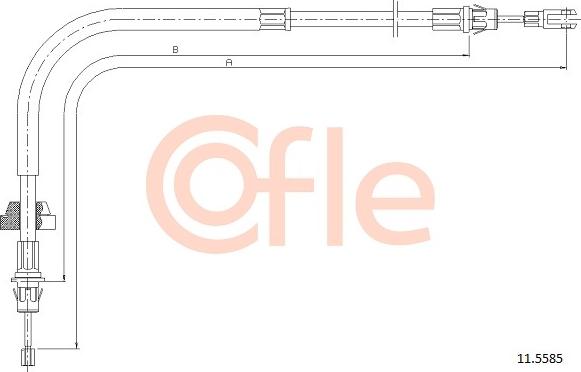 Cofle 11.5585 - Cavo comando, Freno stazionamento www.autoricambit.com