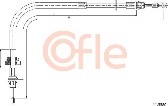 Cofle 11.5580 - Cavo comando, Freno stazionamento www.autoricambit.com