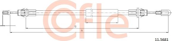 Cofle 11.5681 - Cavo comando, Freno stazionamento www.autoricambit.com