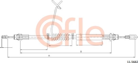 Cofle 11.5682 - Cavo comando, Freno stazionamento www.autoricambit.com