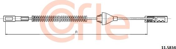 Cofle 11.5834 - Cavo comando, Freno stazionamento www.autoricambit.com