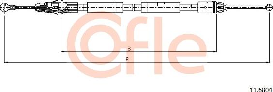 Cofle 11.6804 - Cavo comando, Freno stazionamento www.autoricambit.com